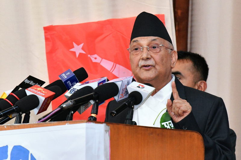 कोशीमा सत्ता गठबन्धनको सरकार बनाउने नाममा संविधान मिचियोः अध्यक्ष ओली 